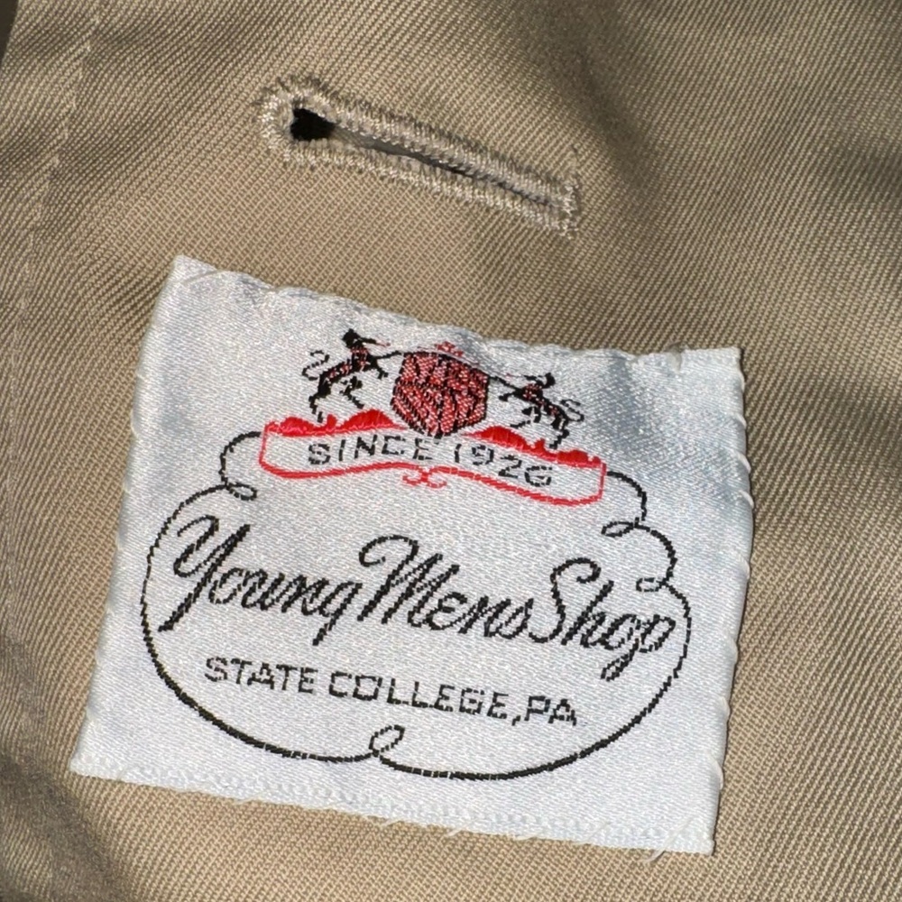 Vintage Chaps Ralph Lauren Beige Double-Breasted Trench Coat - Picture 3 of 3